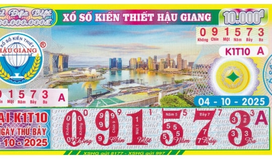 Xổ số miền Nam: Giải đặc biệt vé số Tiền Giang và Hậu Giang tìm được khách hàng may mắn