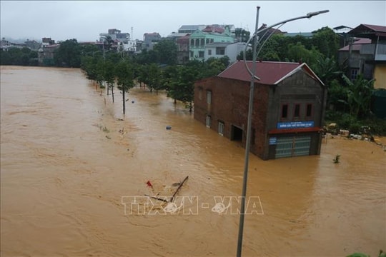 Chiều 7/10, Tuyên Quang, Thái Nguyên và Hà Nội tiếp tục có mưa to, cục bộ trên 100 mm