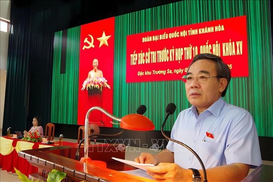 Cử tri mong muốn phát triển đặc khu Trường Sa thành trung tâm kinh tế, văn hóa và xã hội