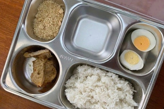 Hiệu trưởng xin lỗi vì suất cơm bán trú ít thức ăn