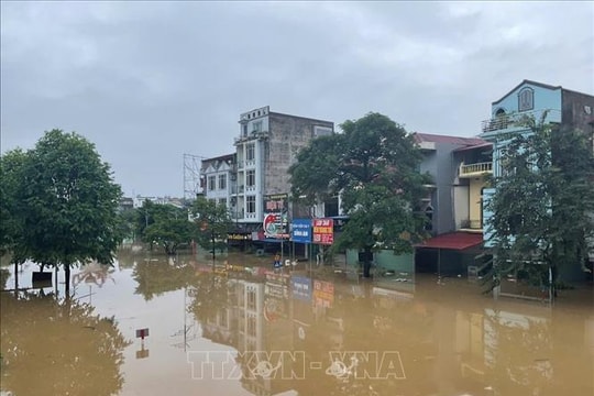 Thái Nguyên ngập úng nghiêm trọng
