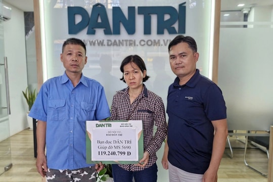 Cậu bé ham học mắc ung thư được bạn đọc Dân trí giúp gần 120 triệu đồng