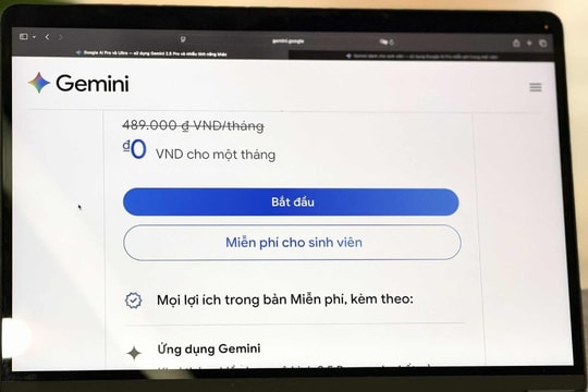 Google bắt đầu tặng gói AI gần 6 triệu đồng cho sinh viên Việt