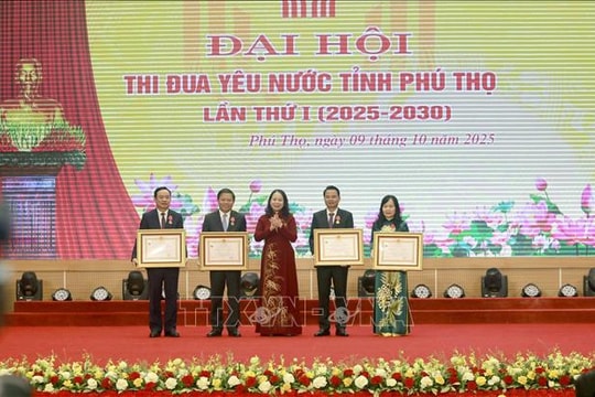 Phó Chủ tịch nước Võ Thị Ánh Xuân: Thi đua là động lực để Phú Thọ phát triển