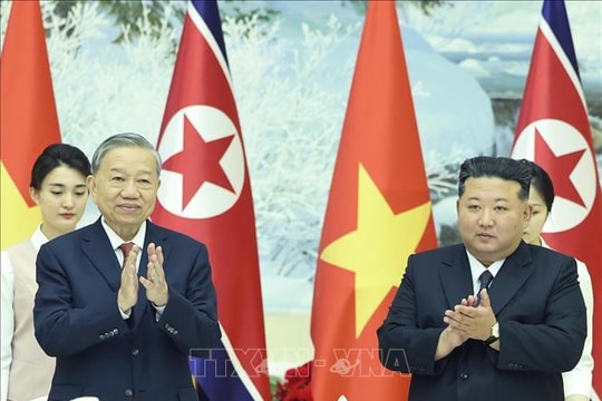 Chiêu đãi chào mừng Tổng Bí thư Tô Lâm thăm cấp Nhà nước tới Triều Tiên