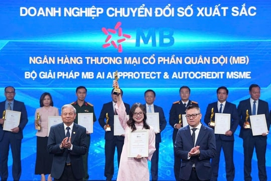 MBBank nhận giải 'Doanh nghiệp chuyển đổi số xuất sắc'