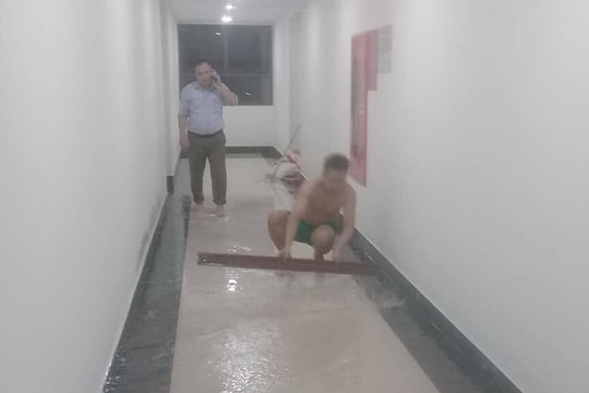 Nhà tôi ngập lênh láng dù ở tầng 20 'chung cư cao cấp'
