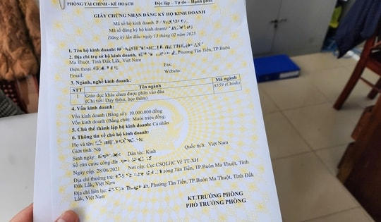 Đổ xô đăng ký hộ kinh doanh để dạy thêm