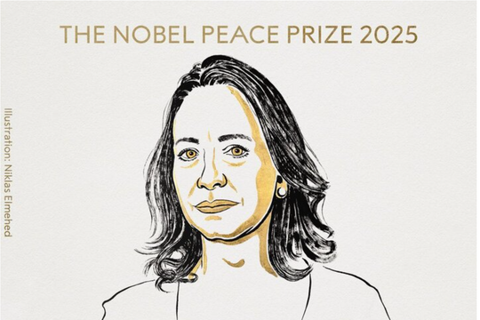 Người phụ nữ Venezuela giành giải Nobel Hoà bình 2025