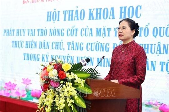 Phát huy vai trò nòng cốt của MTTQ Việt Nam trong thực hiện dân chủ, đồng thuận xã hội