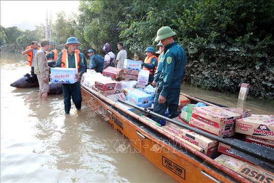 Lạng Sơn vẫn còn nhiều vùng trũng thấp bị ngập lụt ​