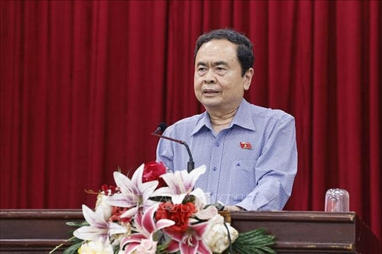 Chủ tịch Quốc hội Trần Thanh Mẫn tiếp xúc cử tri trước Kỳ họp thứ 10