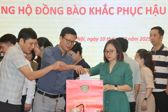 Cục Quản lý và Phát triển thị trường trong nước phát động ủng hộ đồng bào bị ảnh hưởng bão lũ