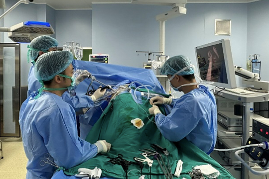 Bác sĩ cắt thận ra ngoài để sửa chữa rồi ghép lại cho bệnh nhân