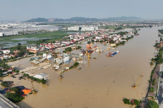 Lũ sông miền Bắc tiếp tục xuống, còn 64.500 nhà ngập