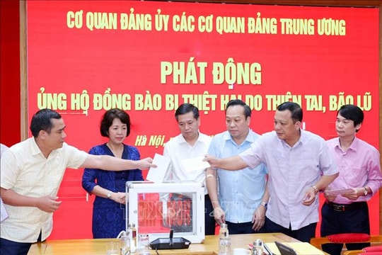 Hơn 907 tỷ đồng đăng ký ủng hộ đồng bào gặp thiên tai, bão lũ