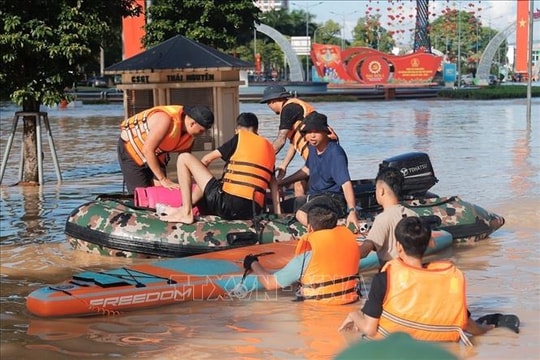 Tuổi trẻ Thủ đô tiếp sức Thái Nguyên và Lạng Sơn khắc phục hậu quả bão lũ