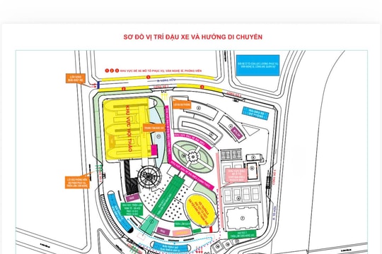 Hướng dẫn bãi đậu xe và lối vào phục vụ Đại hội Đảng bộ TP Hồ Chí Minh lần thứ I