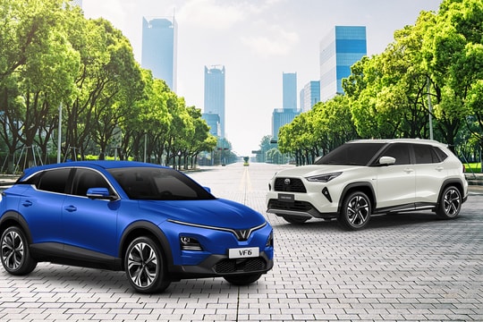 VinFast VF 6 - Toyota Yaris Cross so trang bị crossover cỡ B