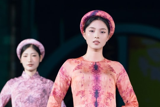 Áo dài lấy cảm hứng từ Hoàng thành Thăng Long