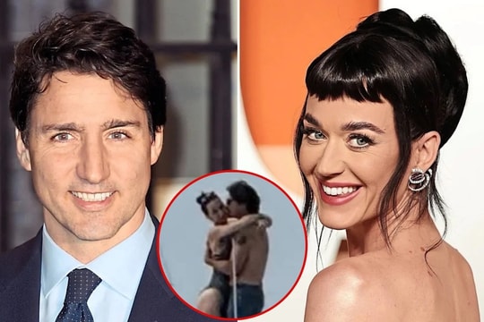 Katy Perry ôm cựu Thủ tướng Canada trên du thuyền