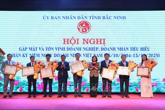 Bắc Ninh tôn vinh doanh nghiệp doanh nhân tiêu biểu