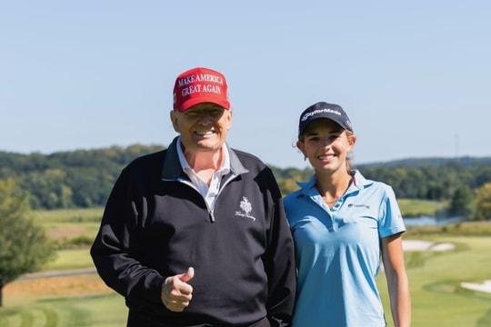 Ông Trump chia sẻ với cháu nội về ước mơ đang theo đuổi