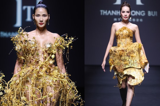 Hoàng Thuỳ, Lê Hoàng Phương 'càn quét' sàn diễn thời trang ở Thượng Hải