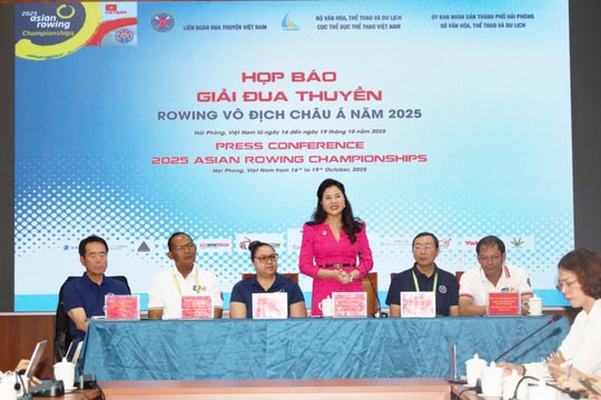 Hải Phòng đăng cai giải Đua thuyền Rowing vô địch Châu Á 2025
