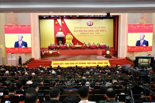 Phát biểu của Tổng Bí thư Tô Lâm tại Đại hội đại biểu Đảng bộ Thành phố Hồ Chí Minh nhiệm kỳ 2025 - 2030