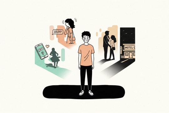 Cay đắng khi chứng kiến bạn gái vào nhà nghỉ với người khác