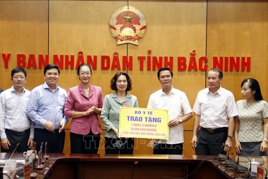 Bộ Y tế hỗ trợ Bắc Ninh kinh phí, vật tư y tế khắc phục hậu quả bão 11