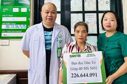 Hơn 326 triệu đồng tiếp sức người mẹ từng bất lực nhìn chồng con nguy kịch