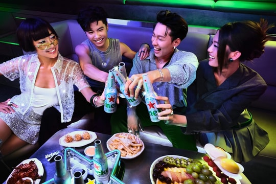 HURRYKNG nhập tiệc thời thượng với Heineken Silver phiên bản chai nhôm
