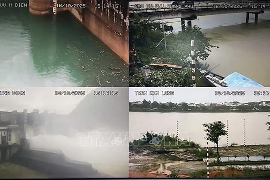 Huế tăng lưu lượng điều tiết các hồ chứa ứng phó mưa lớn