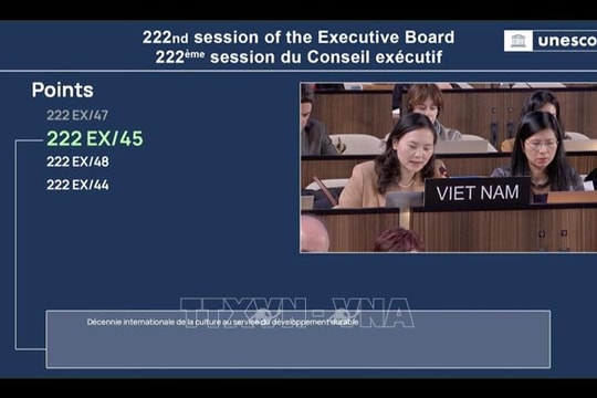 UNESCO thông qua sáng kiến của Việt Nam về 'Thập kỷ quốc tế về Văn hóa vì phát triển bền vững'