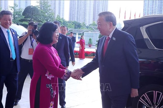 Tổng Bí thư Tô Lâm dự Đại hội đại biểu Đảng bộ thành phố Hà Nội lần thứ 18