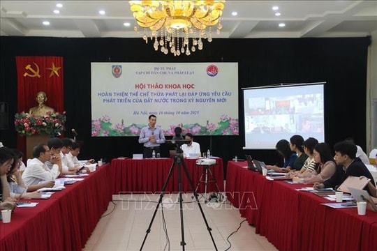 Hoàn thiện thể chế Thừa phát lại đáp ứng yêu cầu phát triển của đất nước trong kỷ nguyên mới