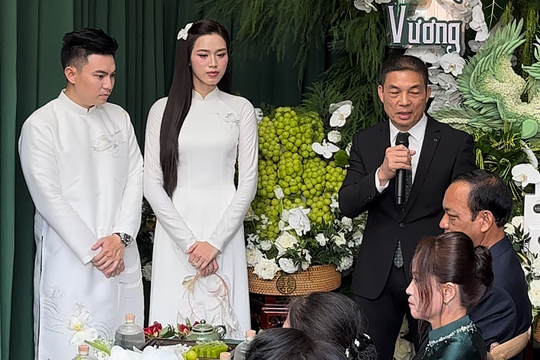 Lễ ăn hỏi của Hoa hậu Đỗ Thị Hà