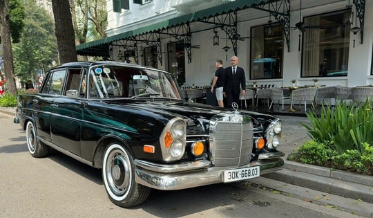 Mercedes-Benz mang xe cổ gần 70 năm tuổi trưng bày tại TP HCM