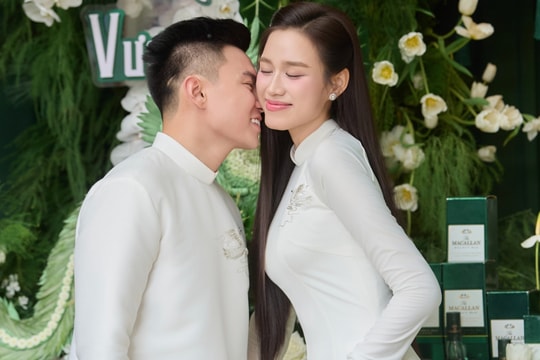 Đỗ Thị Hà hạnh phúc bên Tổng giám đốc Tập đoàn Sơn Hải