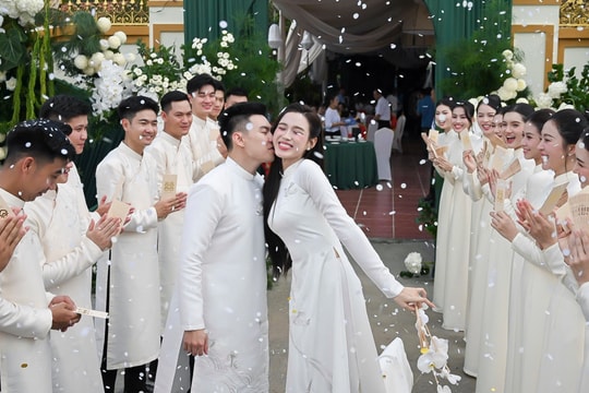 Hình ảnh lễ ăn hỏi của Đỗ Thị Hà và thiếu gia Tập đoàn Sơn Hải