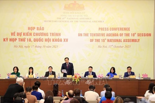 Kỳ họp thứ 10 có số lượng nội dung lập pháp lớn nhất của nhiệm kỳ Quốc hội khóa XV