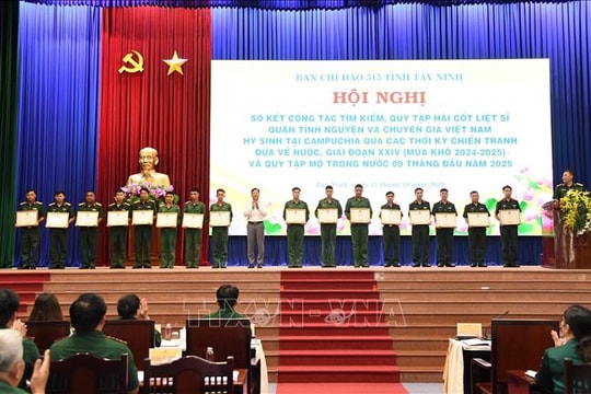 Tây Ninh: Quy tập 490 hài cốt liệt sĩ hy sinh tại Campuchia trong mùa khô 2024 - 2025