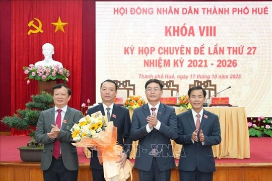 Phó Bí thư Thành ủy Phan Thiên Định được bầu giữ chức Chủ tịch UBND thành phố Huế