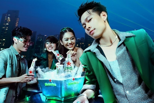 Hurrykng tham gia chiến dịch ra mắt Heineken Silver phiên bản chai nhôm mới