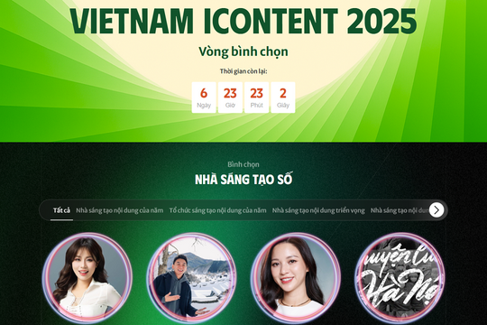 Một tuần nữa khép lại vòng bình chọn Vietnam iContent Awards 2025