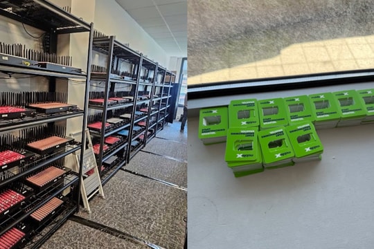 Sim-farm - 'trang trại' chuyên phát tán tin nhắn lừa đảo