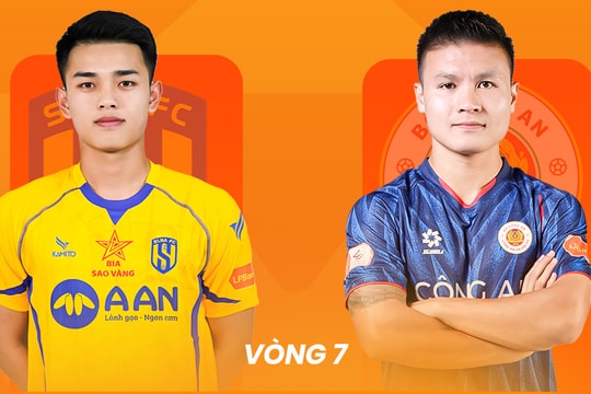 Xem trực tiếp Sông Lam Nghệ An đấu với CAHN, vòng 7 V.League trên kênh nào?