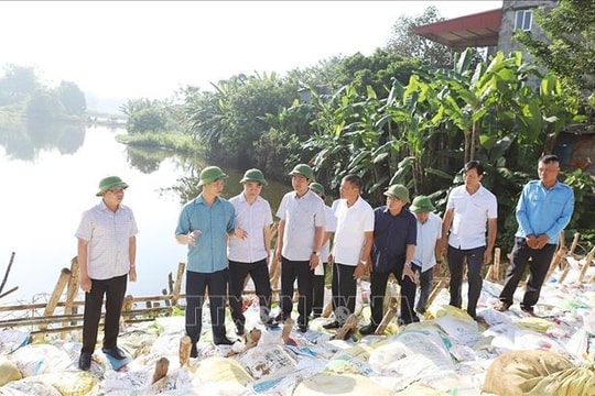 Bắc Ninh tập trung khắc phục các sự cố nghiêm trọng trên các tuyến đê